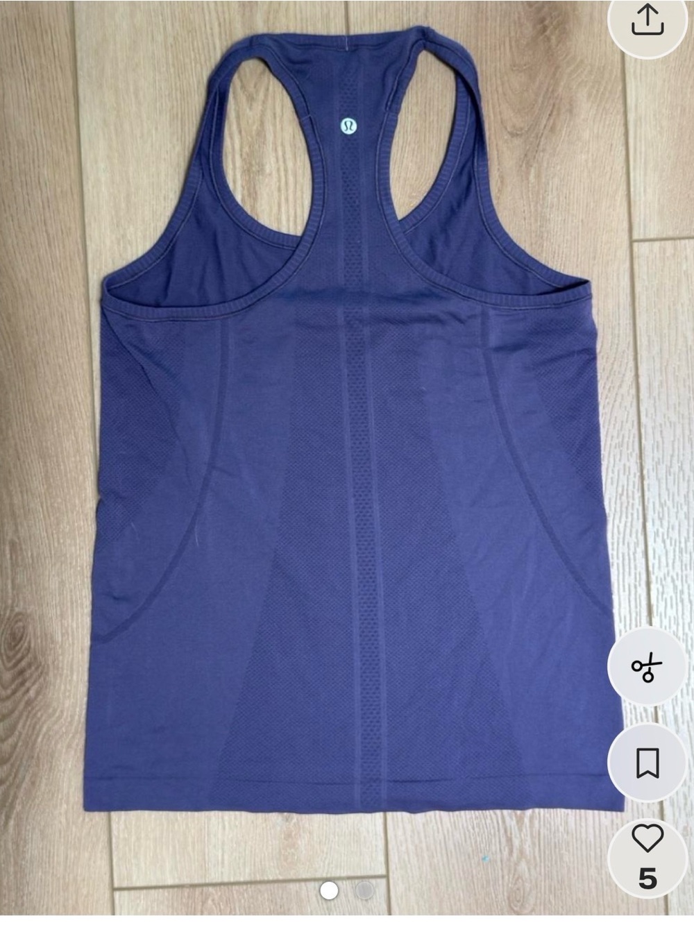 lululemon athletica Deep Purple Racerback Performance Tank